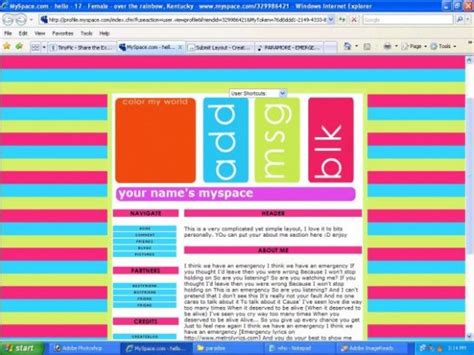 The Reason Behind So Many Colors on Myspace Layouts
